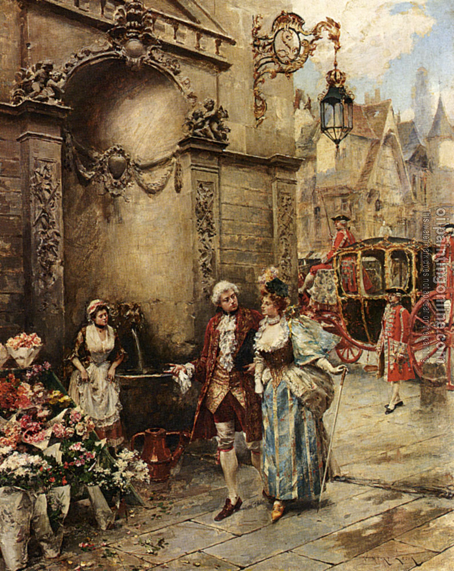 Henri Victor Lesur - A Visit To The Florist